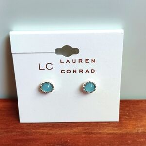 LC LAUREN CONRAD BLUE EARRINGS